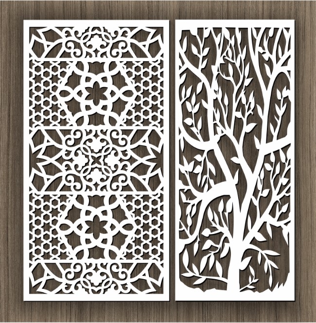 Design pattern screen panel