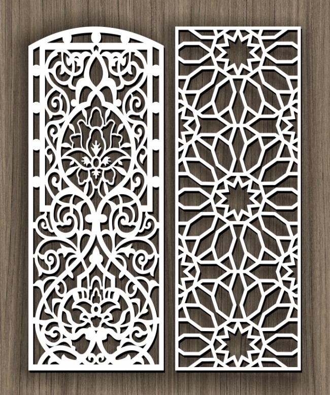 Design pattern screen panel