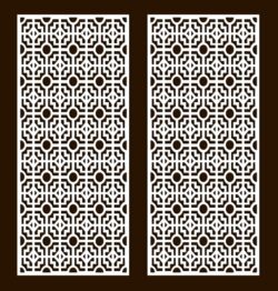 Design pattern screen panel