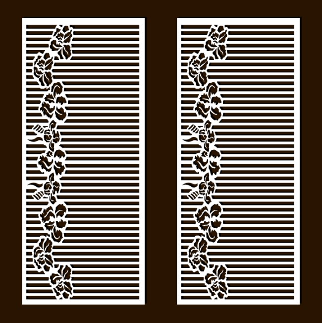 Design pattern screen panel