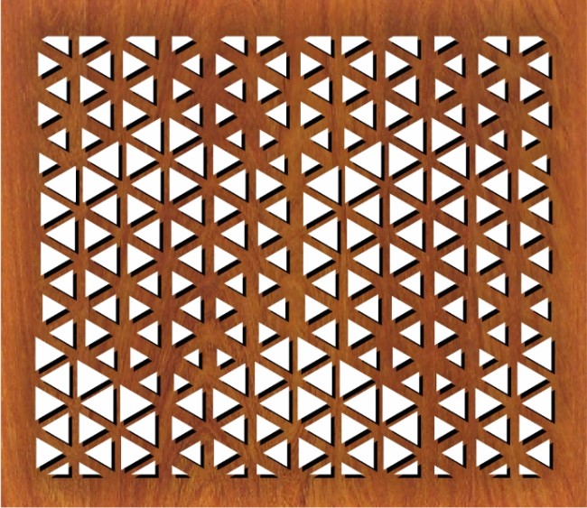 Design pattern screen panel