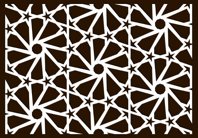 Design pattern screen panel