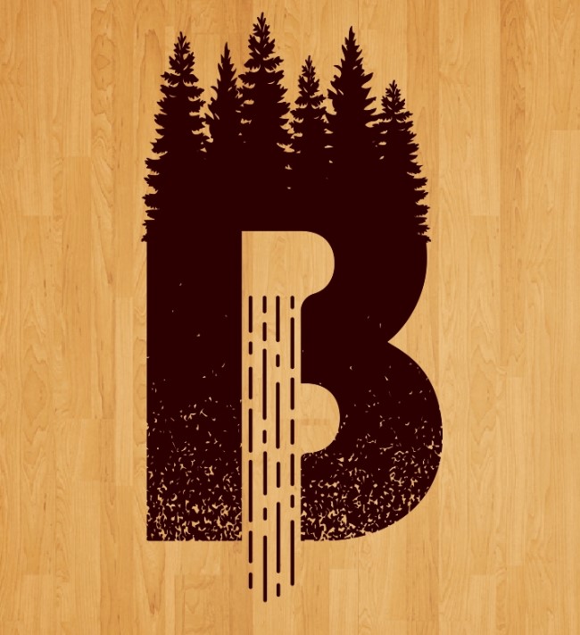 Letter B art