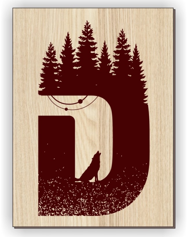 Letter D art