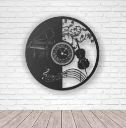 Music wall clock