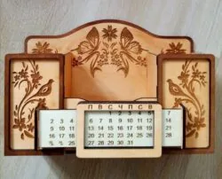 Organizer with calendar