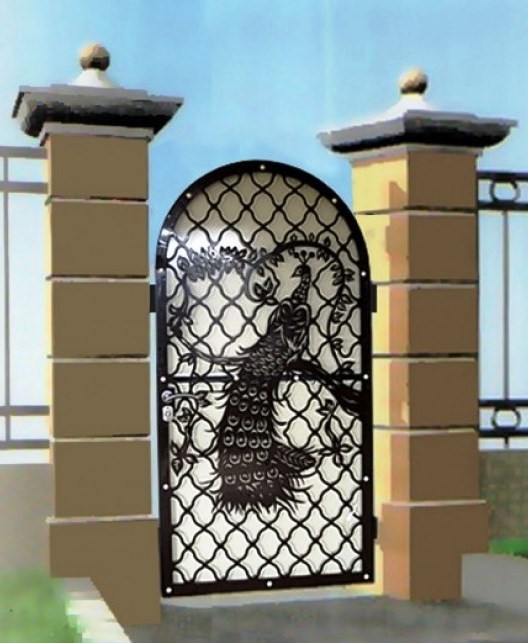 Peacock iron gate – 3D Model – Vector files