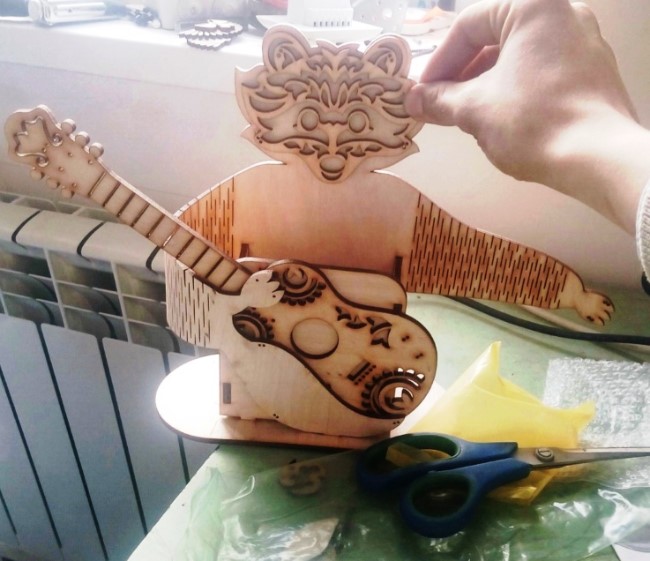 Raccoon with Guitar