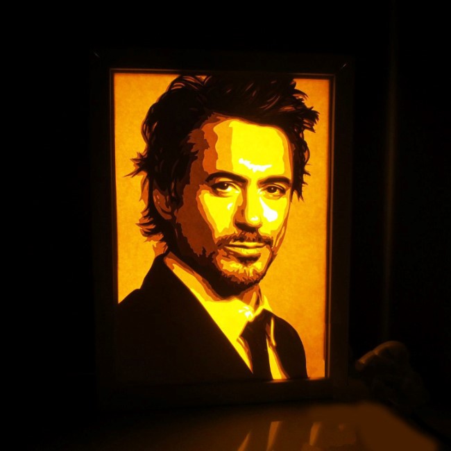 Robert Downey Jr Actor light box