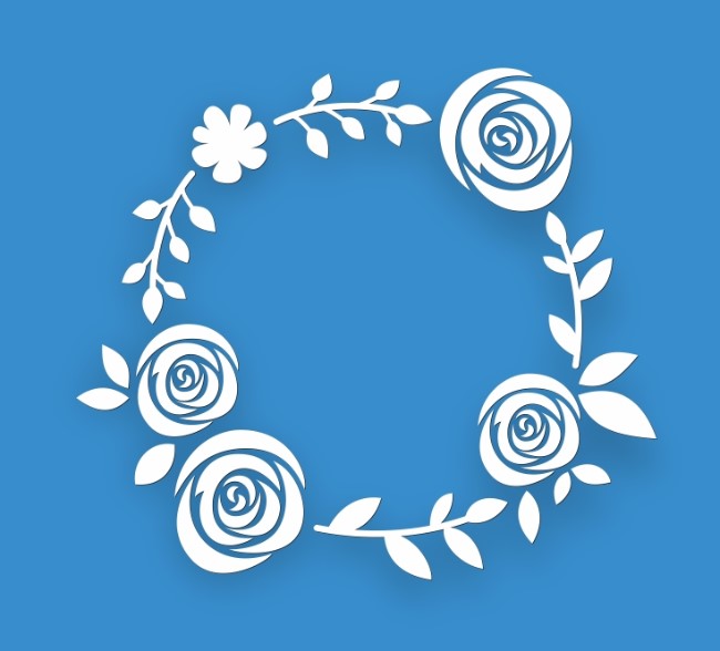 Rose wreath