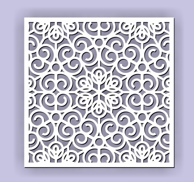 Square decoration