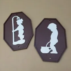 Toilet and Bathroom Plates