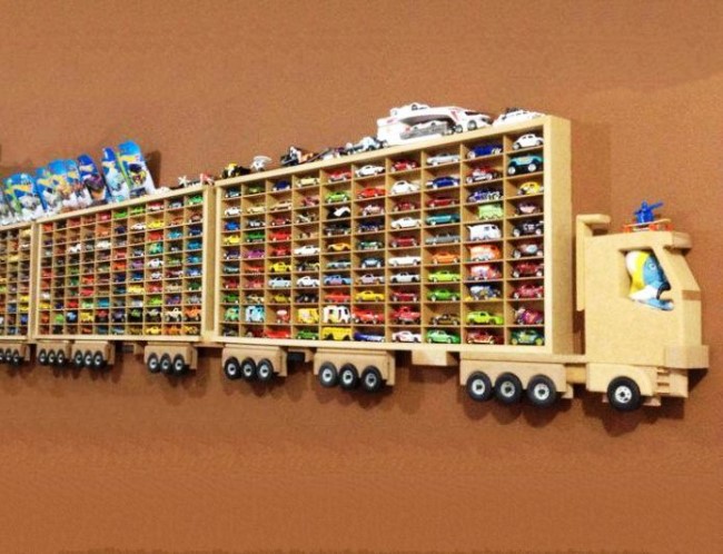 Toy car shelf