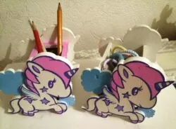 Unicorn pencil holder