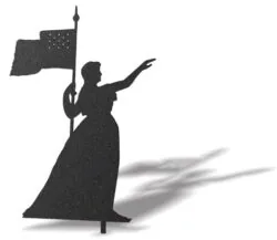 Woman with flag