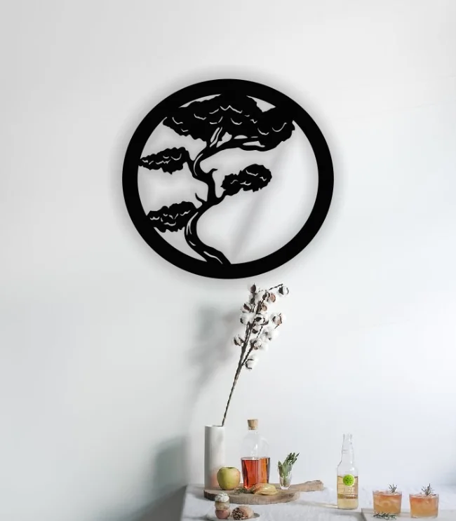 Bonsai tree wall decor