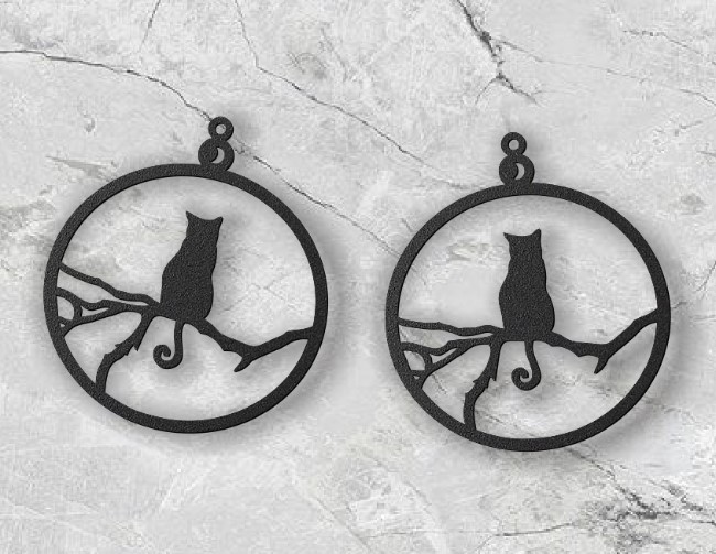 Cat earrings