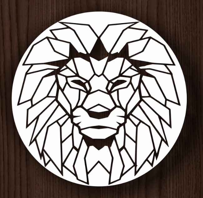 Circle ornament with lions