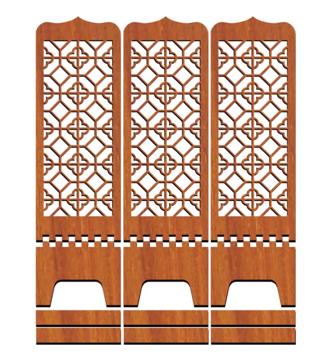 Design pattern screen panel