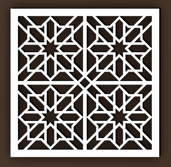 Design pattern screen panel