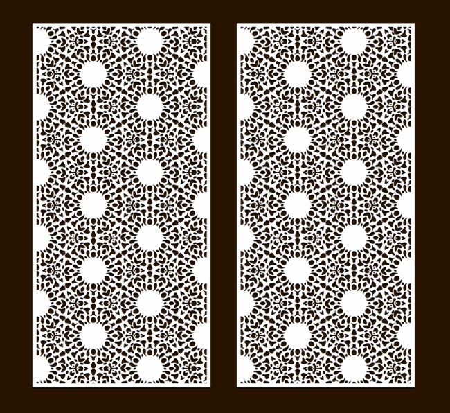 Design pattern screen panel