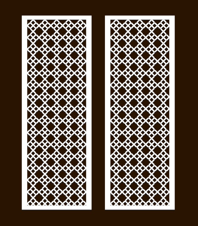 Design pattern screen panel