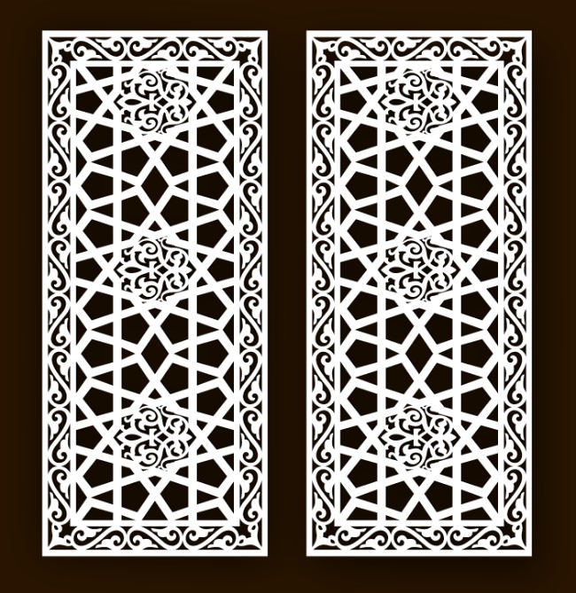 Design pattern screen panel