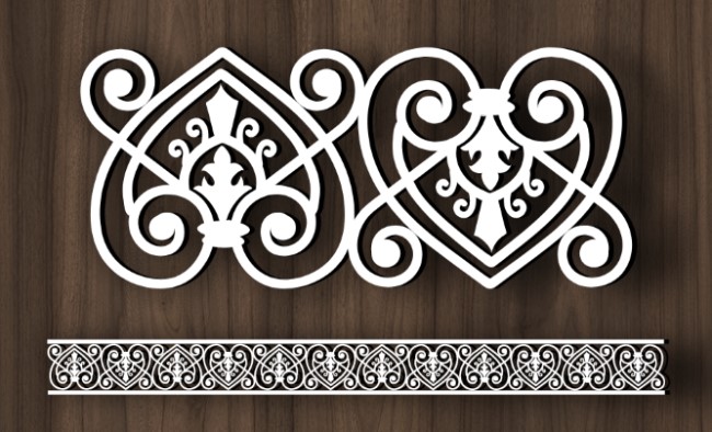 Design pattern screen panel