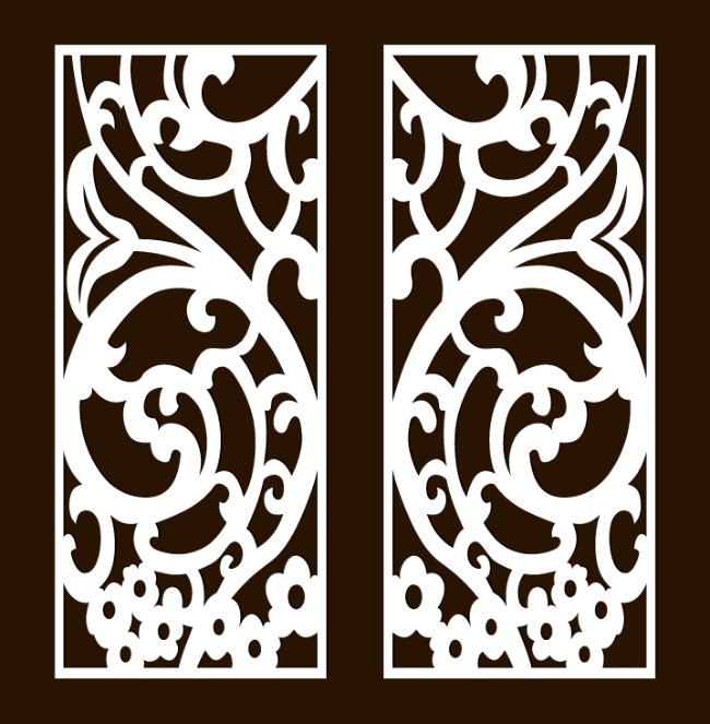 Design pattern screen panel