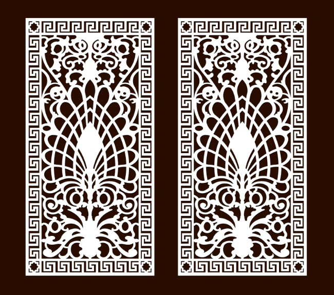 Design pattern screen panel