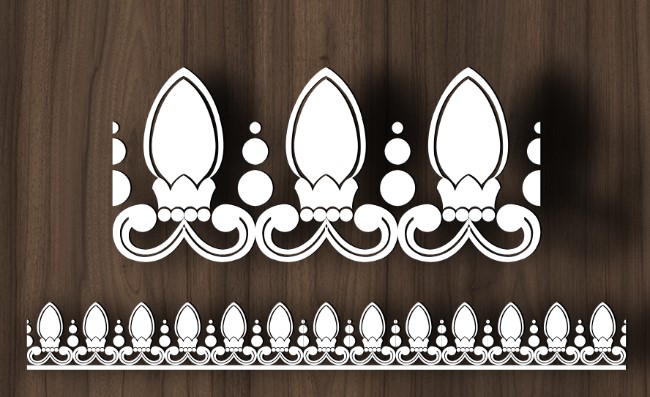 Design pattern screen panel