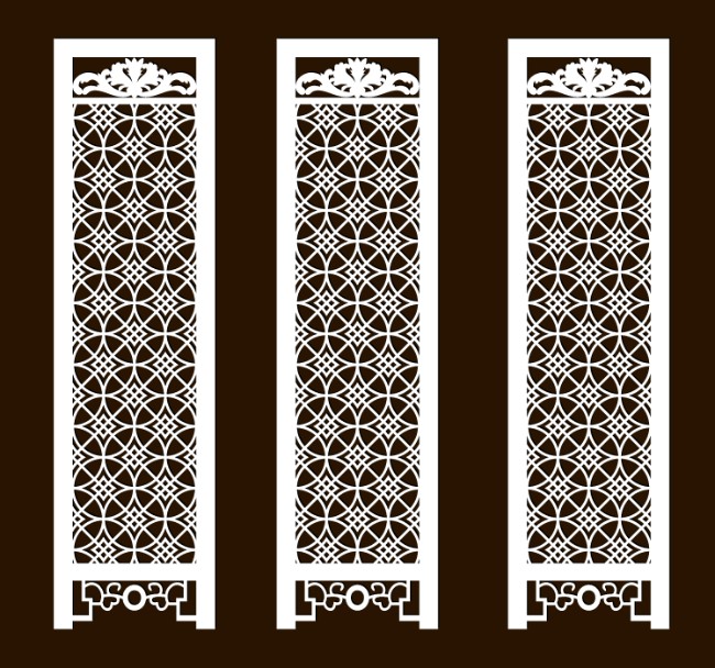 Design pattern screen panel