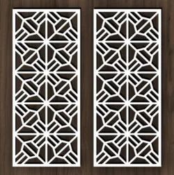 Design pattern screen panel