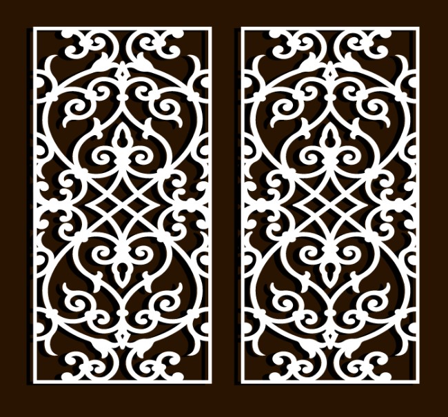 Design pattern screen panel