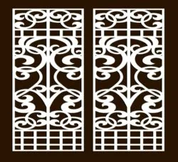 Design pattern screen panel