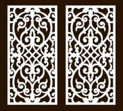 Design pattern screen panel