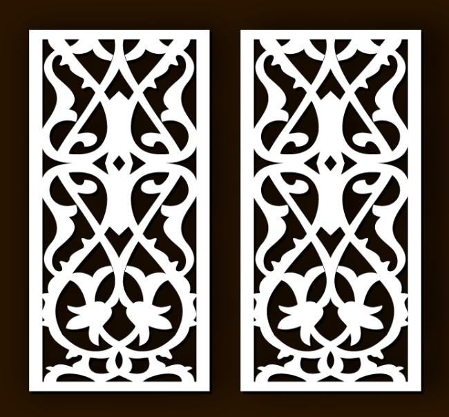 Design pattern screen panel