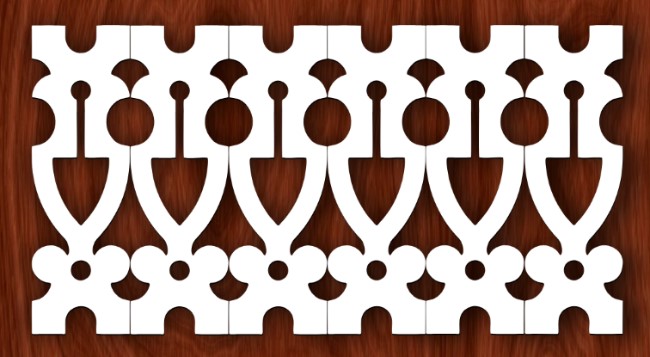 Design pattern screen panel