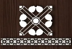 Design pattern screen panel