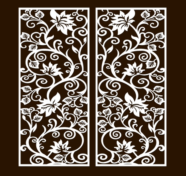 Design pattern screen panel