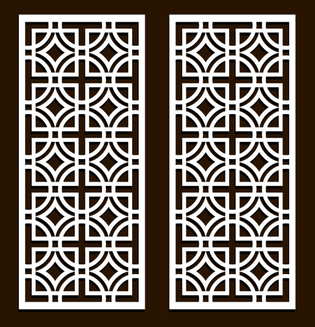 Design pattern screen panel