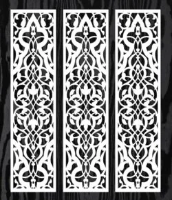 Design pattern screen panel