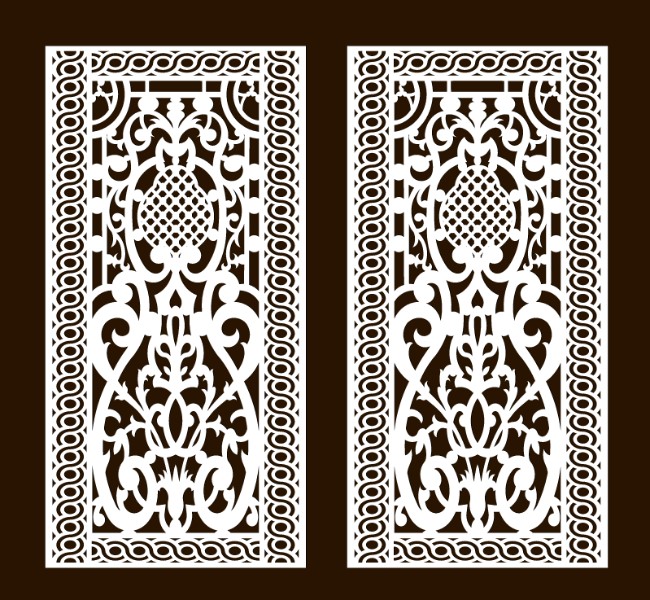 Design pattern screen panel