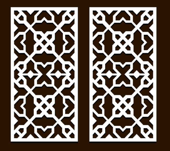 Design pattern screen panel