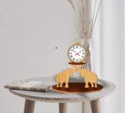 Elephants clock