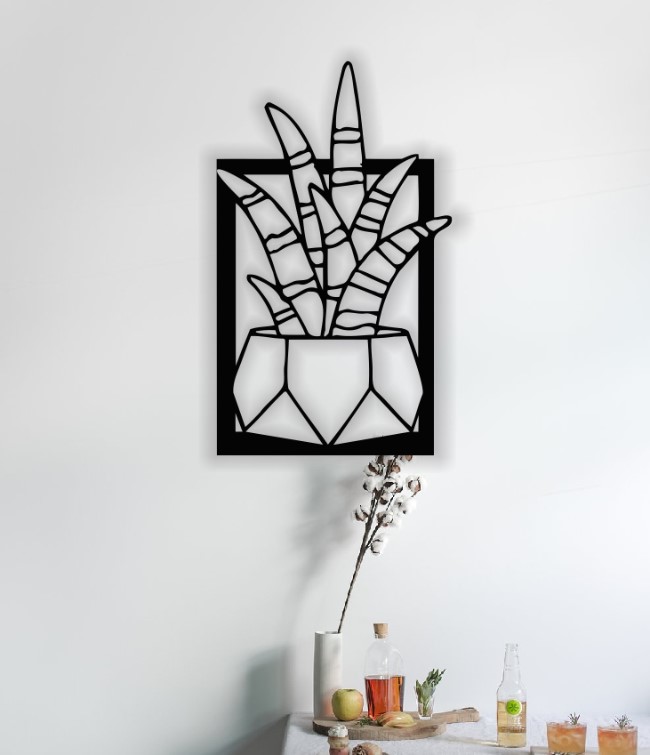 Cactus wall decor