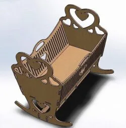 Crib doll bed