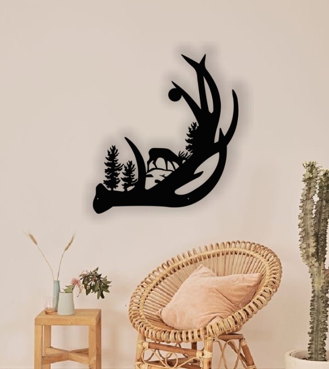 Deer wall decor