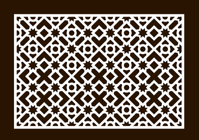 Design pattern screen panel