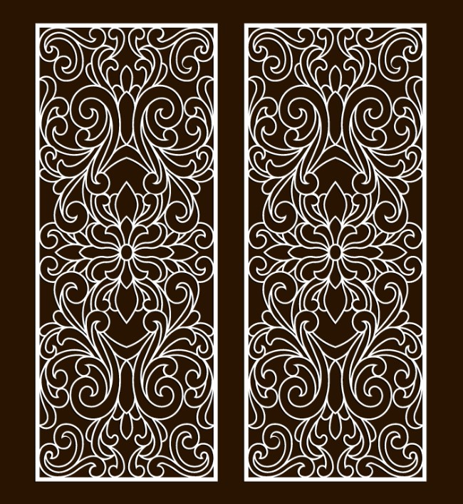 Design pattern screen panel